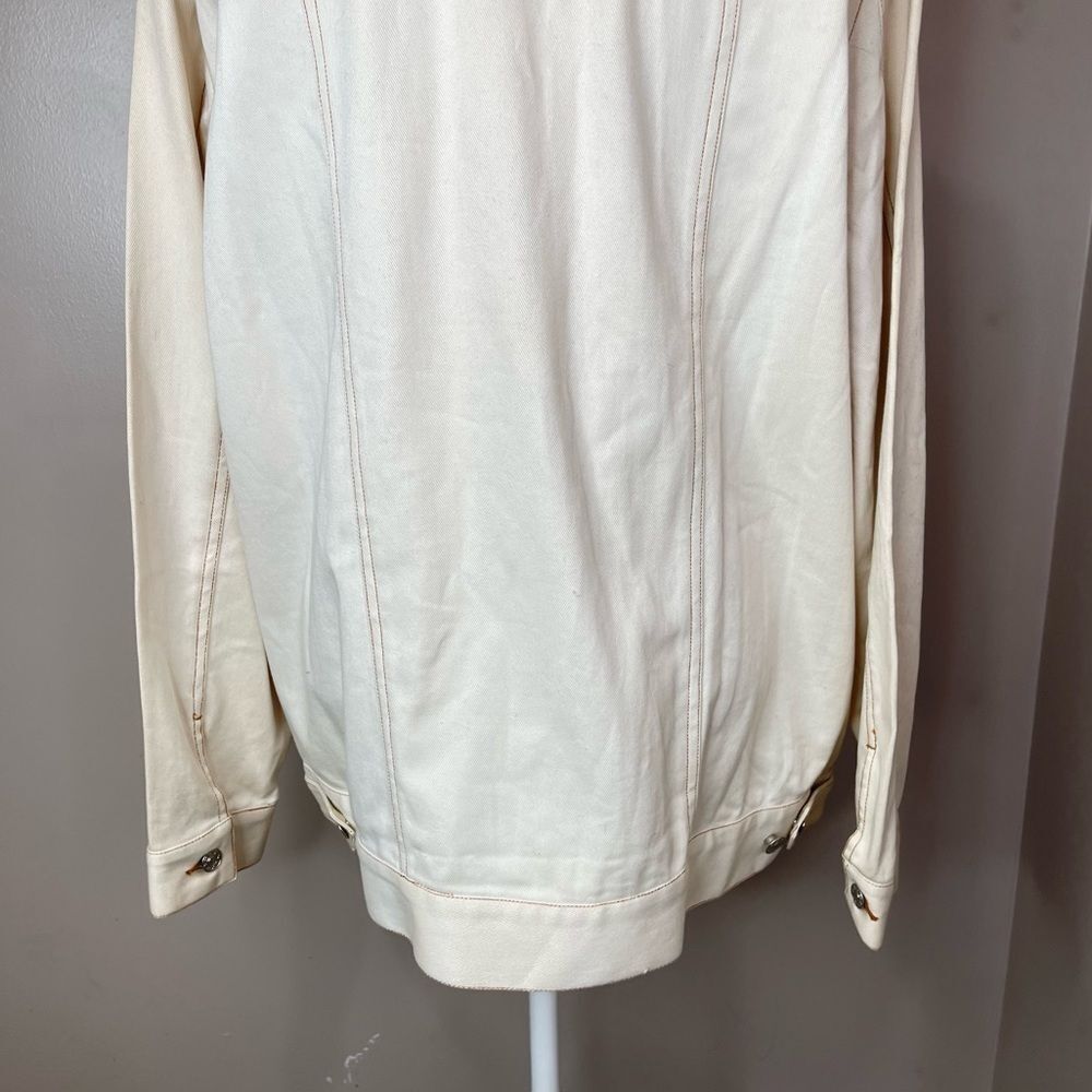 Dianes Beige Star Jeans Jacket Large NWT - Picture 8 of 15